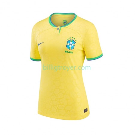 Billige Fotballdrakter Brasil Dame Hjemmedraktsett VM I Fotball 2022 Kortermet